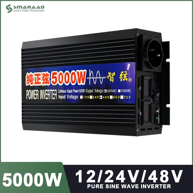 SMARAAD 5000W 12V 24V 48V DC t - đánh giá và giá Pure Sine Wave Inverter 5000W 48V 220V