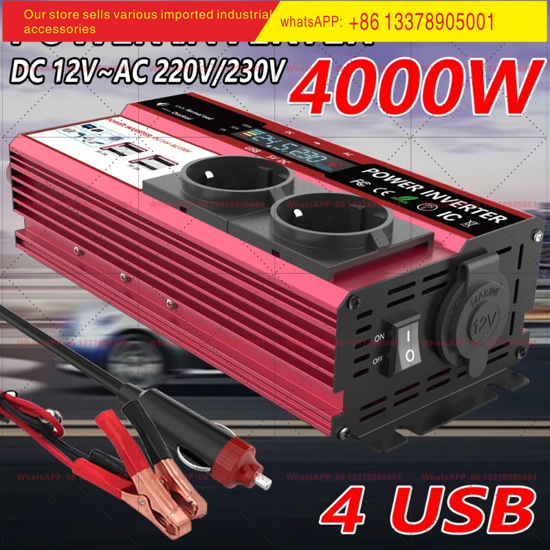 12V To 220V 4000W Peak Power I - đánh giá và giá Power Inverter 12V 220V 4000W Continuous