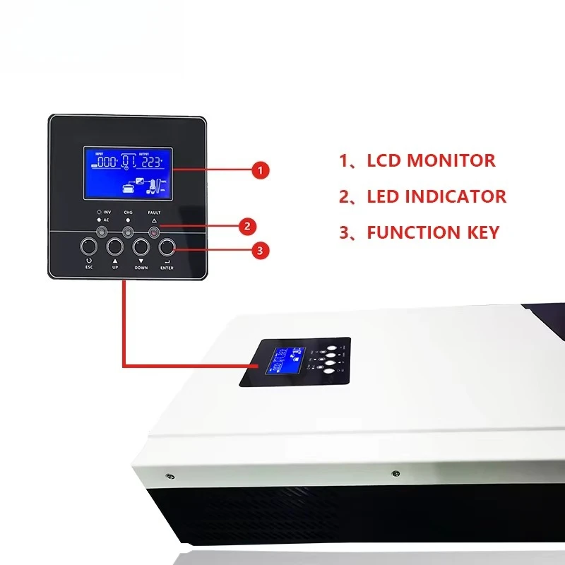 5000W 5600W Hybrid Solar Inver - đánh giá và giá Parallel Solar Inverter 48V 5000W Mppt