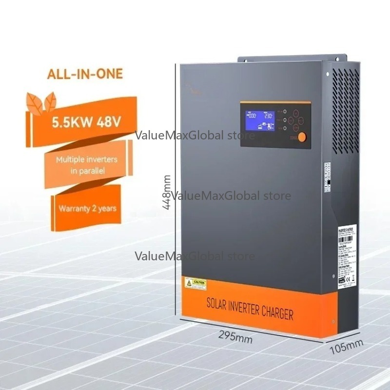 factory 5.5KW 5.5KVA MPPT 80A  - đánh giá và giá Hybrid Solar Inverter 5.5Kw Mppt 48V