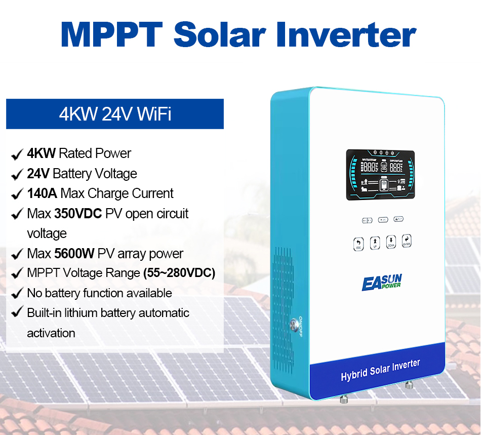 EASUN POWER 4KW 110V Off Grid  - đánh giá và giá Grid Tie Inverter Limiter 2000W