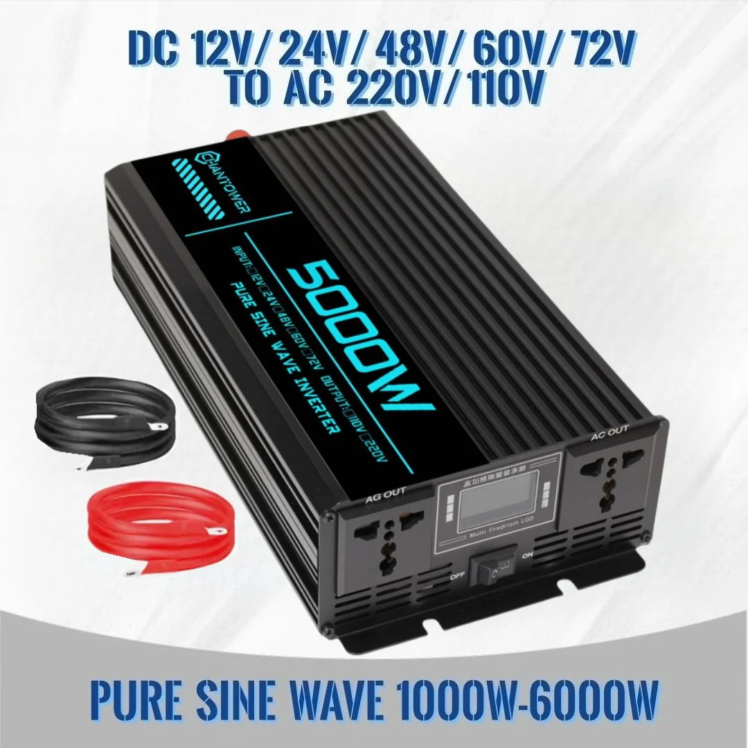Pure Sine Wave Inverter DC 12v - đánh giá và giá Pure Sine Wave Inverter 5000W 48V 220V