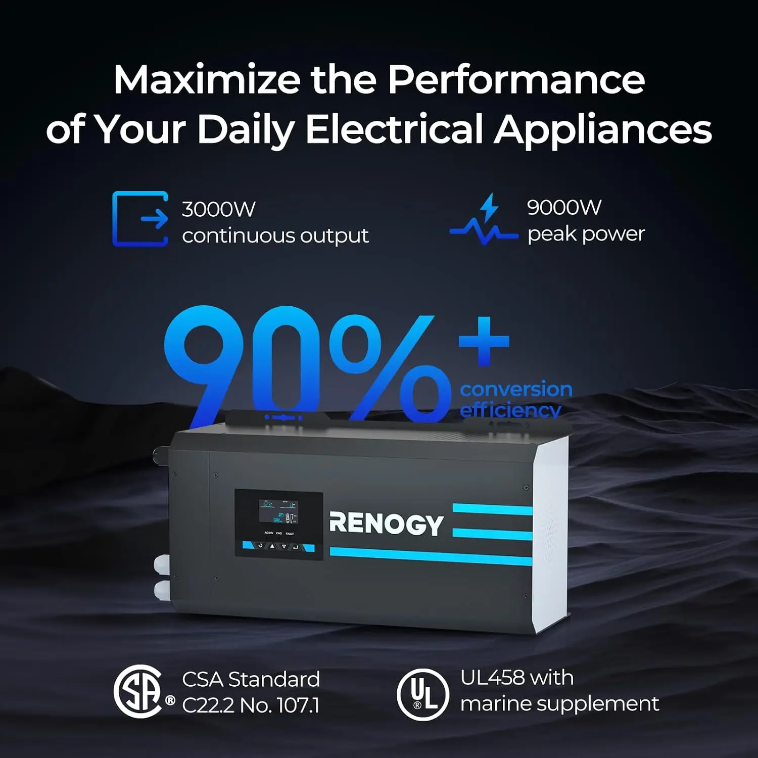 Renogy 3000w Pure Sine Wave In - đánh giá và giá Rv Pure Sine Inverter Charger 3000W 12V