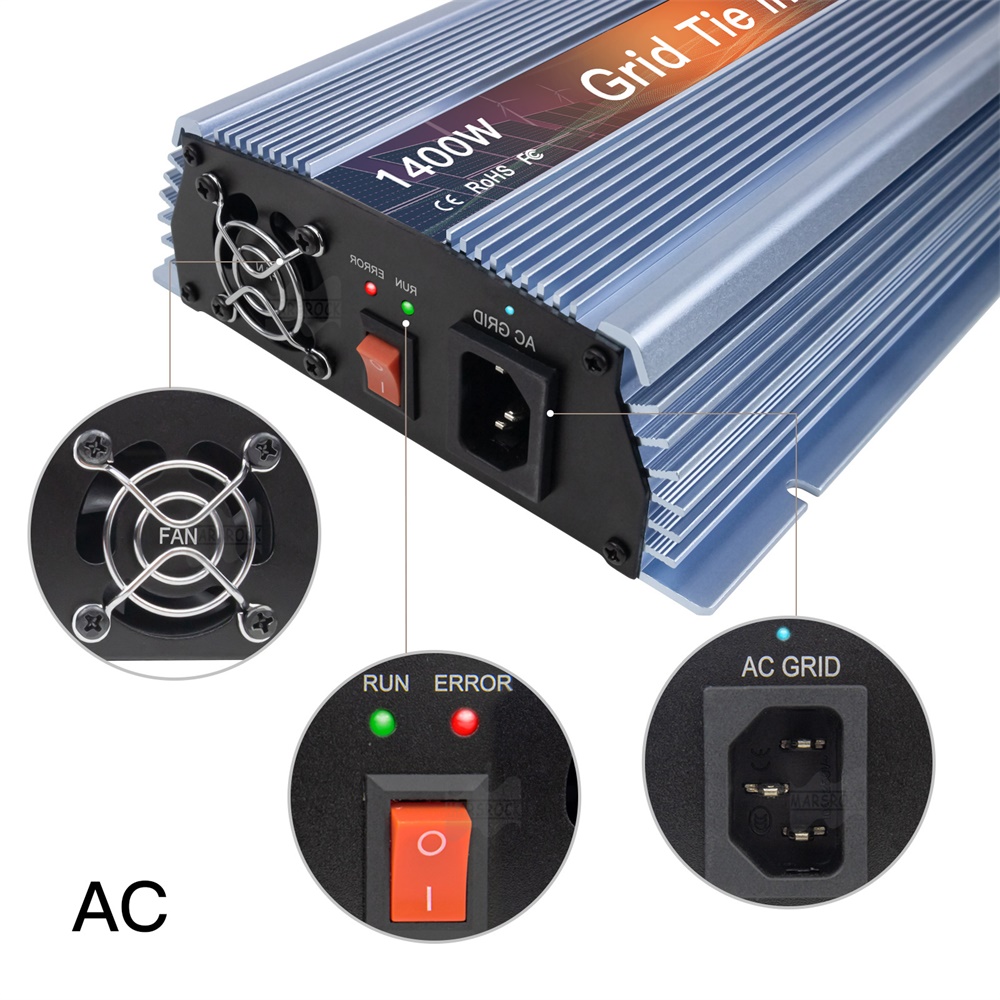 18V 24V 36V 1400W Năng Lượng M - đánh giá và giá Micro Inverter 1400W Solar Grid Tie