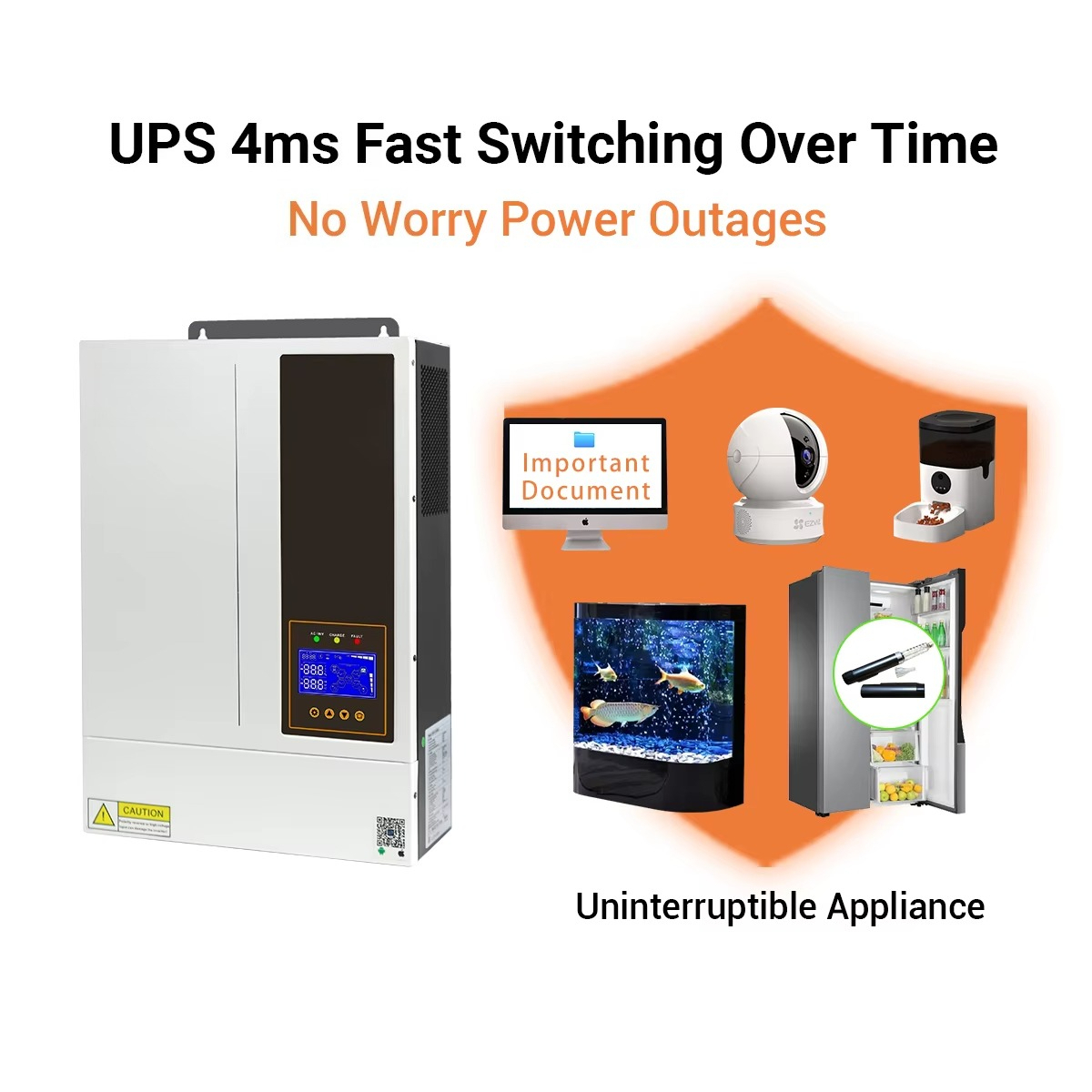 5.5KW 48V Hybrid On/ Off Grid  - đánh giá và giá Hybrid Solar Inverter 5.5Kw Mppt 48V
